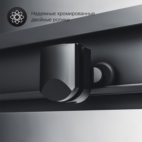 Душевое ограждение Am.Pm Gem Square Slide W90G-403-090BT, черный/прозрачное - фото 13