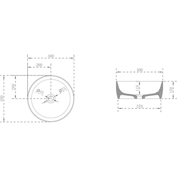 Раковина-чаша прозрачная Abber Kristall 40 см AT2804Opal, красный - фото 4