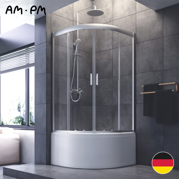 Душевое ограждение Am.Pm Gem Deep 90х90 см W90G-401A090WT, хром/прозрачное - фото 13