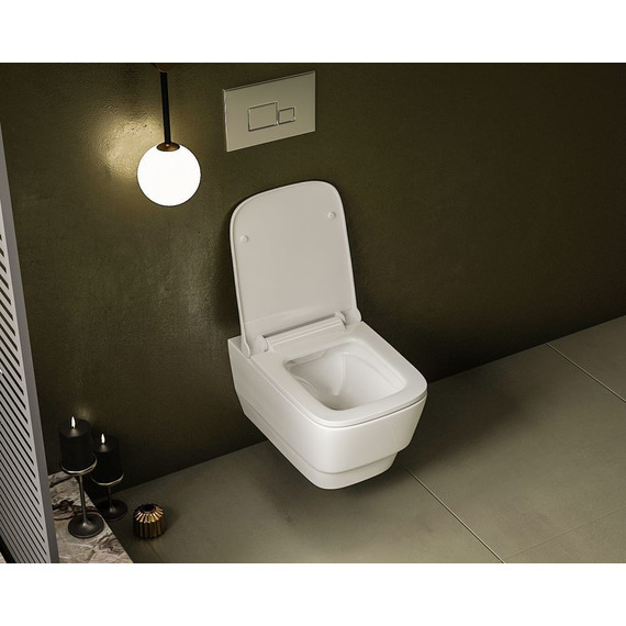 Унитаз подвесной безободковый Dreja Enzo 88.0001 - фото 3