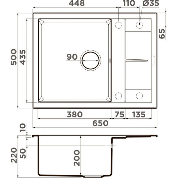 Кухонная мойка Omoikiri Sumi 65A WG 4997095, wind green, Цвет производителя: wind green - фото 2