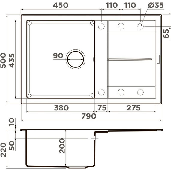 Кухонная мойка Omoikiri Sumi 79A WG 4997099, wind green, Цвет производителя: wind green - фото 2