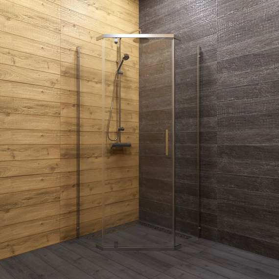 Душевое ограждение Triton Дека 90x90 см, хром/прозрачное - фото, картинка 2 Душевое ограждение Triton Дека 90x90 см, хром/прозрачное - фото 2