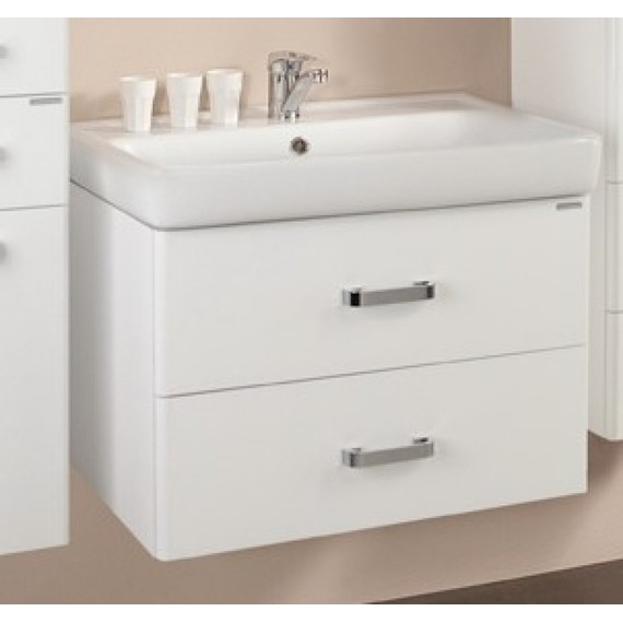 Тумба подвесная с раковиной Акватон Америна 70 см 1A1376K1AM010, белый - фото 3