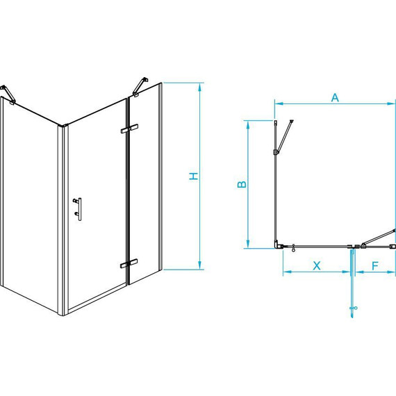 Душевое ограждение RGW PA-77B R 100x70 см 41087707-084R, чёрный/прозрачное - фото 3