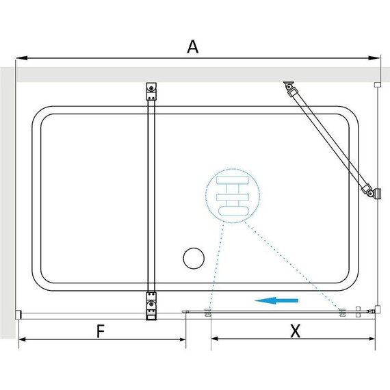 Душевое ограждение RGW TO-48B 130x100 см 41074830-14, чёрный/прозрачное - фото 3