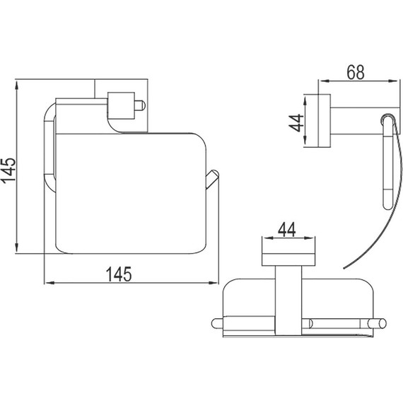 Держатель для туалетной бумаги Timo Selene 10042/00 - фото 2