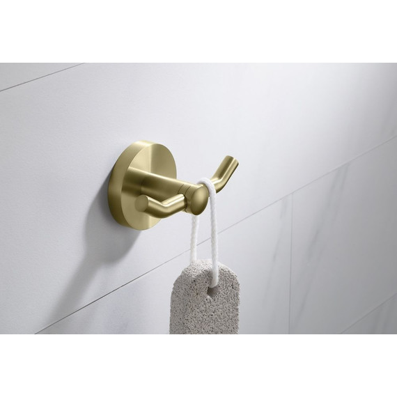 Двойной крючок Timo Saona 13012/17, цвет золото матовое - фото 2