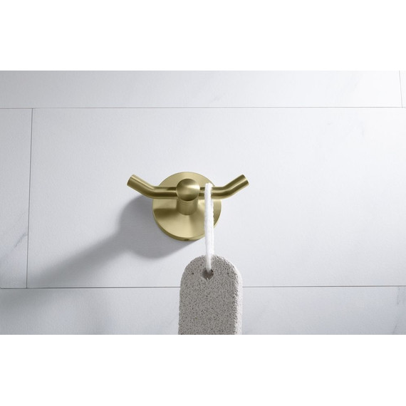 Двойной крючок Timo Saona 13012/17, цвет золото матовое - фото 4