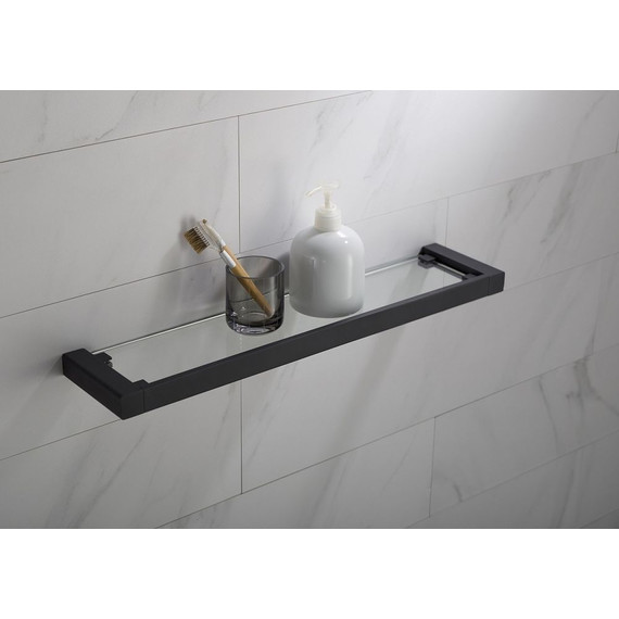 Стеклянная полка Timo Selene 14072/03, цвет чёрный - фото 2