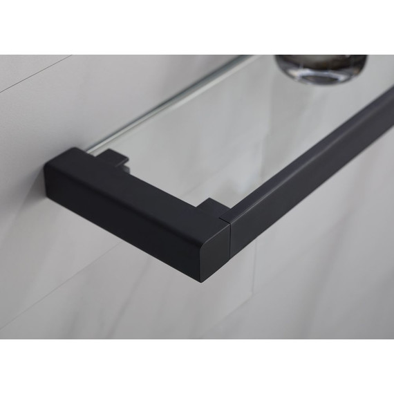 Стеклянная полка Timo Selene 14072/03, цвет чёрный - фото 3