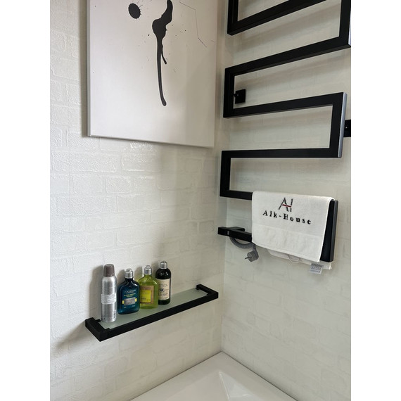 Стеклянная полка Timo Selene 14072/03, цвет чёрный - фото 5