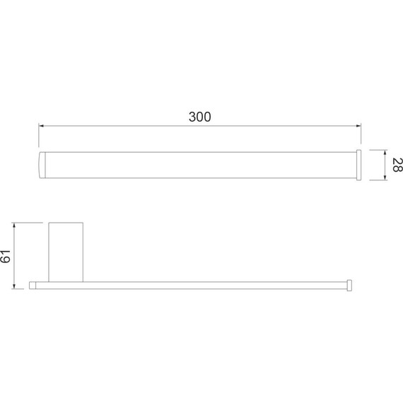 Полотенцедержатель Timo Torne 43050/03, цвет чёрный - фото 2