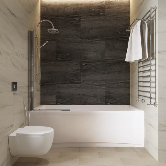 Шторка для ванны Triton Соло, хром/прозрачное - фото 4