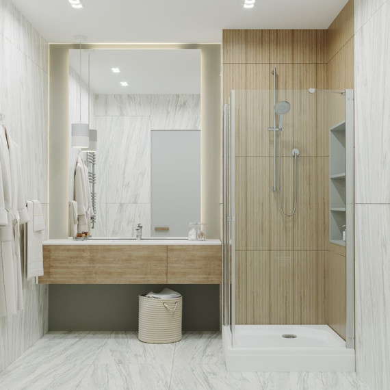 Душевое ограждение Triton Форта 90x90 см, хром/прозрачное - фото 3