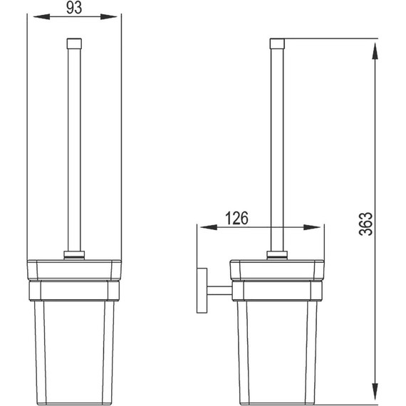 Ёршик для унитаза Timo Selene 10061/00 - фото 2