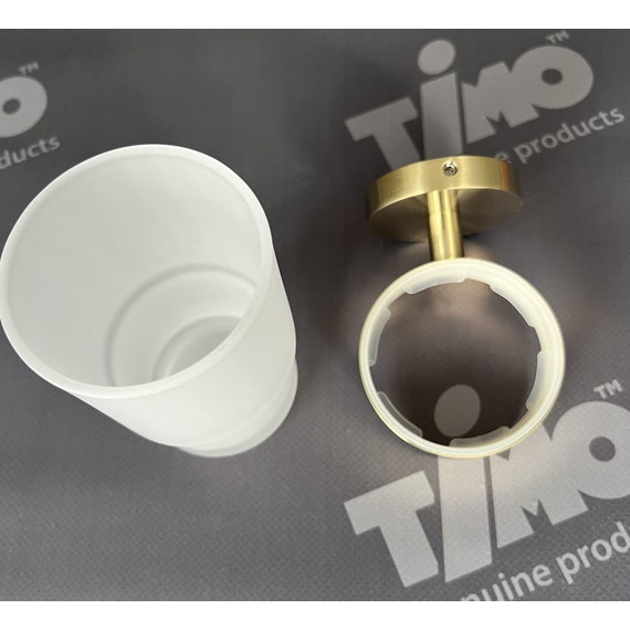 Стакан для зубных щеток Timo Saona 13031/17, золото матовое - фото 2