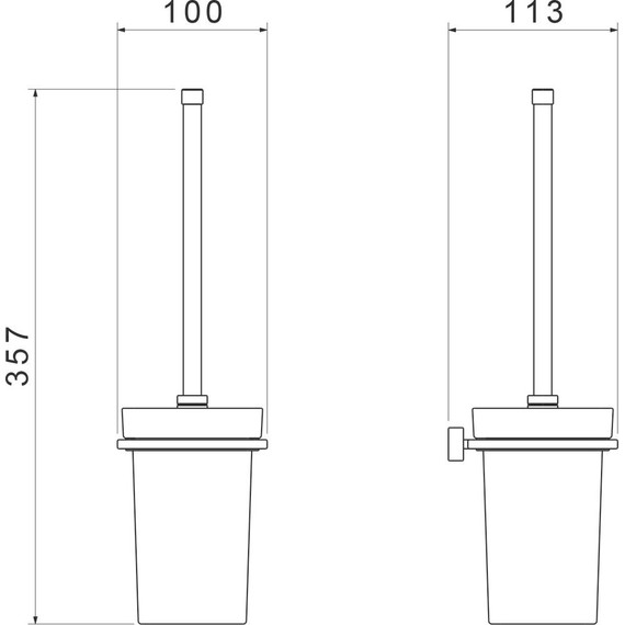 Ёршик для унитаза Timo Torne 43061/03, цвет чёрный - фото 2