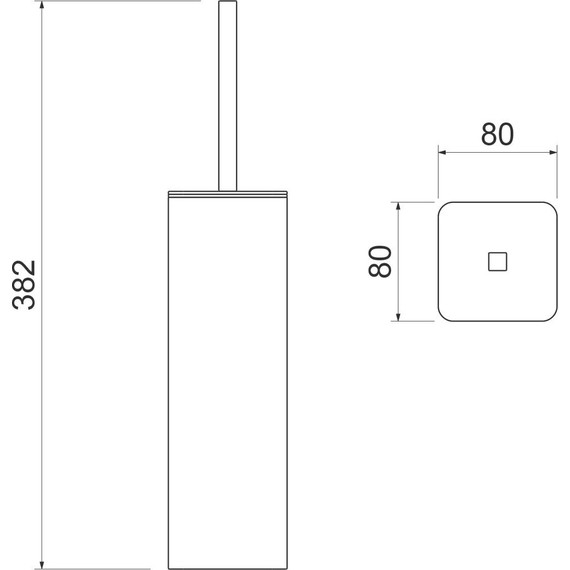 Ёршик для унитаза Timo Torne 43161/17, цвет золото матовое - фото 2
