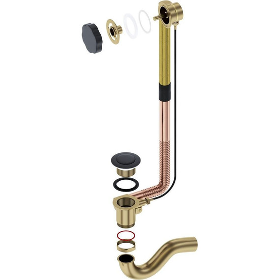 Сифон для ванны Timo 8003/03, чёрный - фото 2