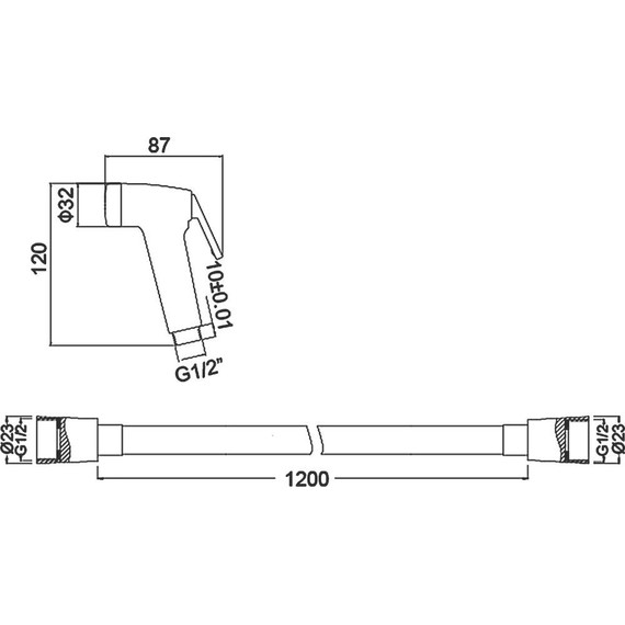 Гигиенический душ Timo SG-3052 chrome - фото 2