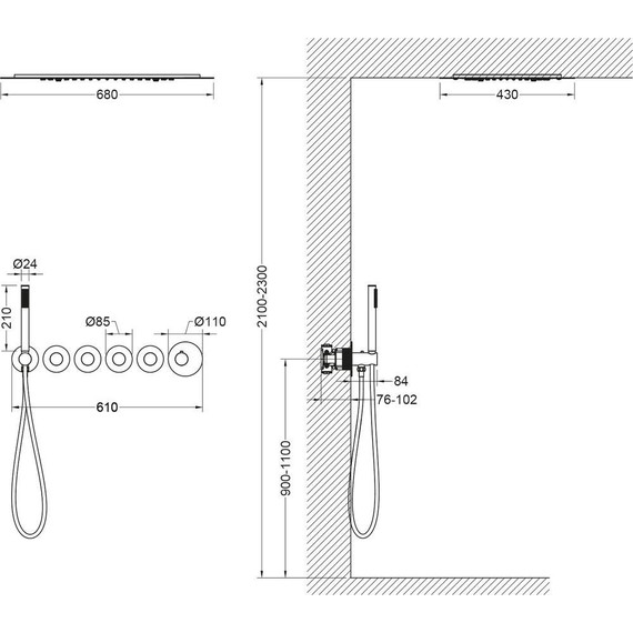 Душевая система для душа с термостатом Timo Saona SX-2319/00SM - фото 14