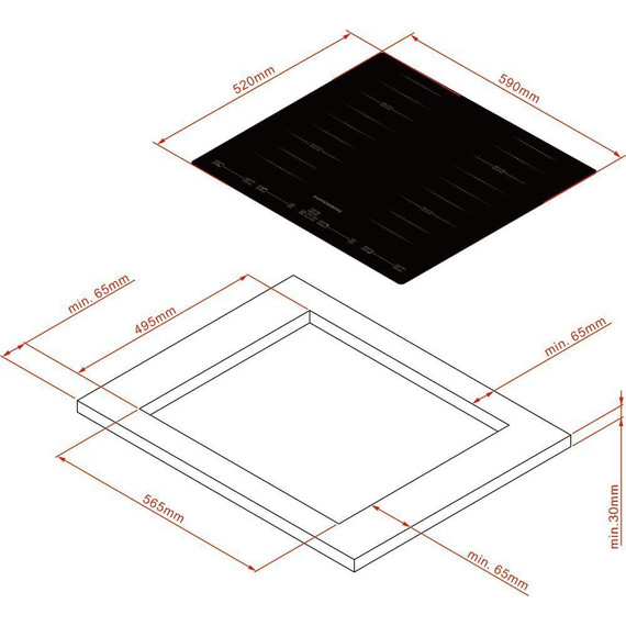 Индукционная варочная поверхность Kuppersberg ICS 644 - фото 4