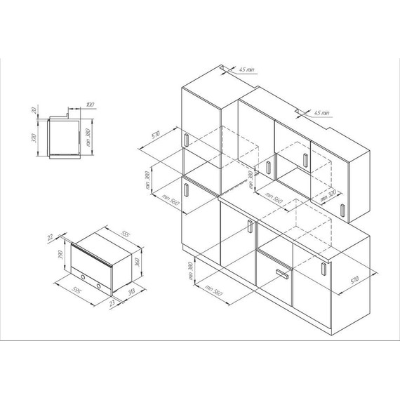 Встраиваемая микроволновая печь Kuppersberg RMW 393 B - фото 6