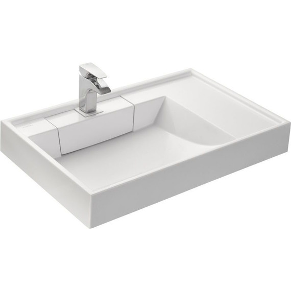 Тумба напольная с раковиной-столешницей Акватон Лондри 80 см 1A2671K1LHDR0, дуб рустикальный - фото 3