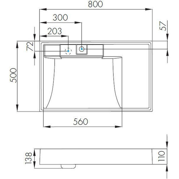 Тумба напольная с раковиной-столешницей Акватон Лондри 80 см 1A2671K2LHDY0, дуб кантри/белый - фото 12