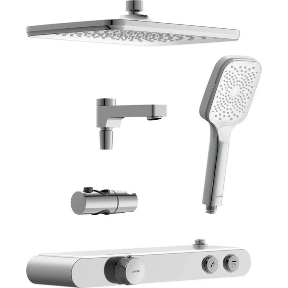 Душевая стойка с термостатом Cersanit Vivo 64529 - фото, картинка 9 Душевая стойка с термостатом Cersanit Vivo 64529 - фото 9