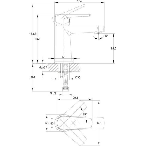 Смеситель для раковины Cersanit Moduo 64094 - фото, картинка 14 Смеситель для раковины Cersanit Moduo 64094 - фото 14