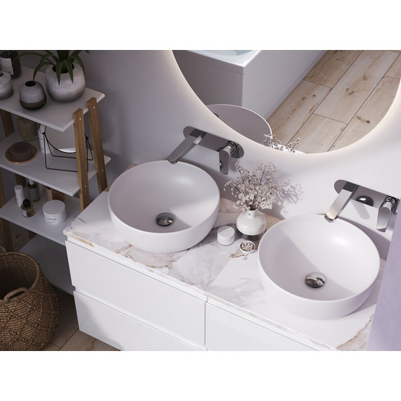 Смеситель для раковины настенный Cersanit Moduo 64096 - фото, картинка 9 Смеситель для раковины настенный Cersanit Moduo 64096 - фото 9