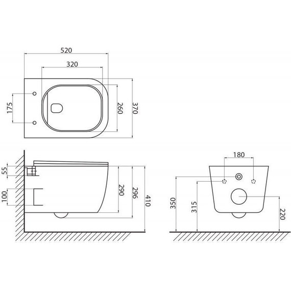 Инсталляция с подвесным безободковым унитазом BelBagno Genova BB1102CH/BB1102SC/BB002-80/BB005-PR-CHROME (кнопка смыва Prospero, хром) - фото 7