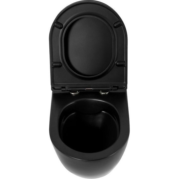 Инсталляция с подвесным безободковым унитазом BelBagno Colorato BB062CHR-MB/BB062SC-MB/BB002-80/BB007-PR-NERO.M (кнопка смыва Prospero, черный матовый) - фото, картинка 4 Инсталляция с подвесным безободковым унитазом BelBagno Colorato BB062CHR-MB/BB062SC-MB/BB002-80/BB007-PR-NERO.M (кнопка смыва Prospero, черный матовый) - фото 4