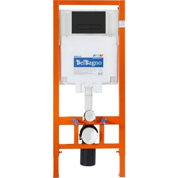 Инсталляция с подвесным безободковым унитазом BelBagno Colorato BB062CHR-MB/BB062SC-MB/BB002-80/BB007-PR-NERO.M (кнопка смыва Prospero, черный матовый) - фото, картинка 5 Инсталляция с подвесным безободковым унитазом BelBagno Colorato BB062CHR-MB/BB062SC-MB/BB002-80/BB007-PR-NERO.M (кнопка смыва Prospero, черный матовый) - фото 5