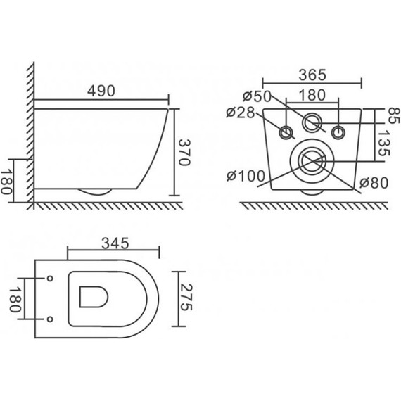 Инсталляция с подвесным безободковым унитазом BelBagno Colorato BB062CHR-MB/BB062SC-MB/BB002-80/BB007-PR-NERO.M (кнопка смыва Prospero, черный матовый) - фото, картинка 7 Инсталляция с подвесным безободковым унитазом BelBagno Colorato BB062CHR-MB/BB062SC-MB/BB002-80/BB007-PR-NERO.M (кнопка смыва Prospero, черный матовый) - фото 7