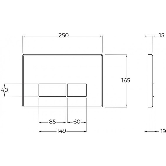 Инсталляция BelBagno с подвесным безободковым унитазом Cezares Eco CZR-526-TH-R/CZR-2040-SC/BB097/Q.CR - фото 7