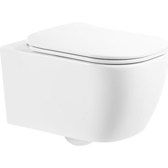 Инсталляция с подвесным безободковым унитазом BelBagno Genova BB1102CH/BB1102SC/BB002-80/BB014-SR-BIANCO (кнопка смыва Sfera, белый) - фото 3