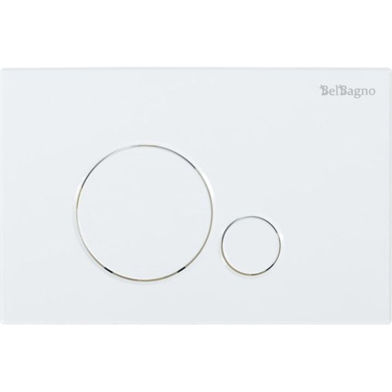 Инсталляция с подвесным безободковым унитазом BelBagno Genova BB1102CH/BB1102SC/BB002-80/BB014-SR-BIANCO (кнопка смыва Sfera, белый) - фото 6