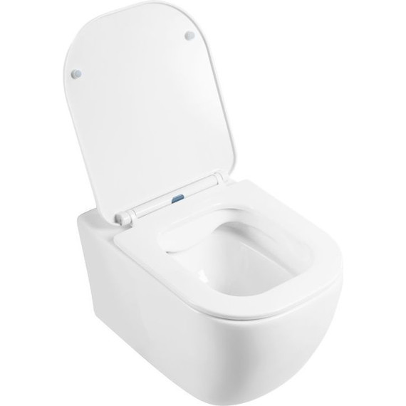 Инсталляция с подвесным безободковым унитазом BelBagno Genova BB1102CH/BB1102SC/BB002-80/BB014-SR-BIANCO (кнопка смыва Sfera, белый) - фото 5