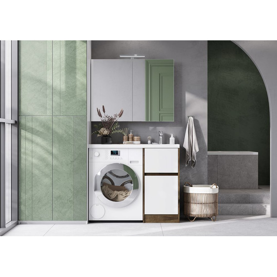 Зеркало-шкаф Акватон Лондри 100 см 1A267302LH010 - фото, картинка 5 Зеркало-шкаф Акватон Лондри 100 см 1A267302LH010 - фото 5