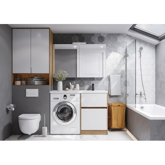 Зеркало-шкаф Акватон Лондри 120 см 1A267402LH010 - фото, картинка 5 Зеркало-шкаф Акватон Лондри 120 см 1A267402LH010 - фото 5