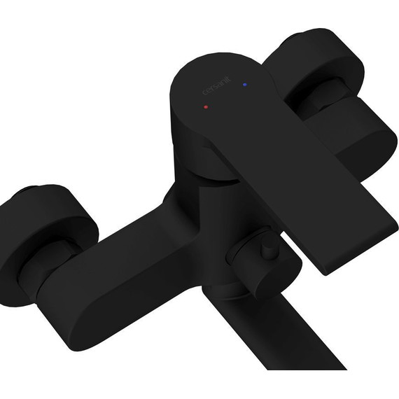 Смеситель для ванны Cersanit Brasko Black 64092, черный, Цвет производителя: чёрный - фото 10