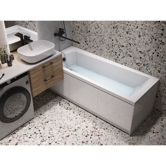 Смеситель для ванны Cersanit Brasko Black 64092, черный, Цвет производителя: чёрный - фото 11