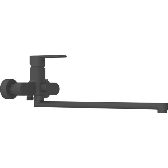 Смеситель для ванны Cersanit Brasko Black 64092, черный, Цвет производителя: чёрный - фото 4