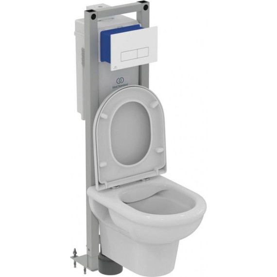 Унитаз подвесной Ideal Standard Exacto Rimless R002601 с крышкой микролифт - фото, картинка 3 Унитаз подвесной Ideal Standard Exacto Rimless R002601 с крышкой микролифт - фото 3