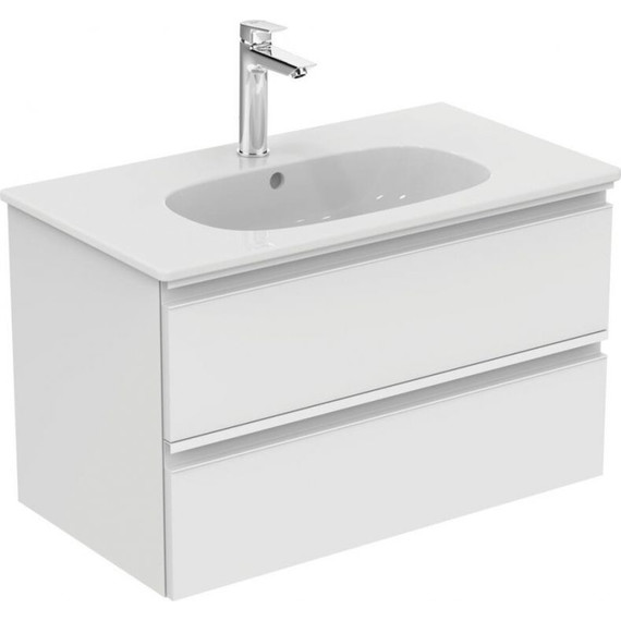 Тумба подвесная с раковиной-столешницей Ideal Standard Tesi 80 см T0051OV+T350901 - фото 