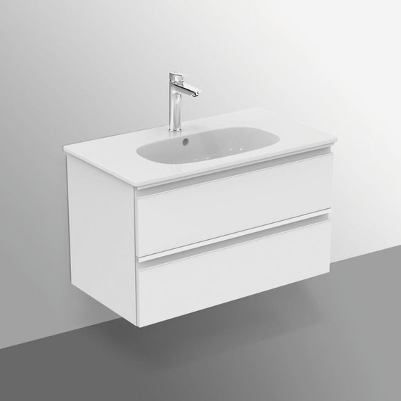 Тумба подвесная с раковиной-столешницей Ideal Standard Tesi 80 см T0051OV+T350901 - фото 3