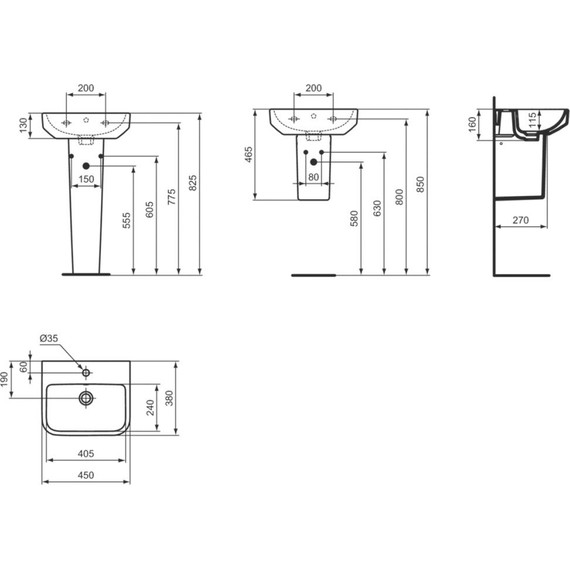 Полупьедестал Ideal Standard i.Life S T474001 - фото 7